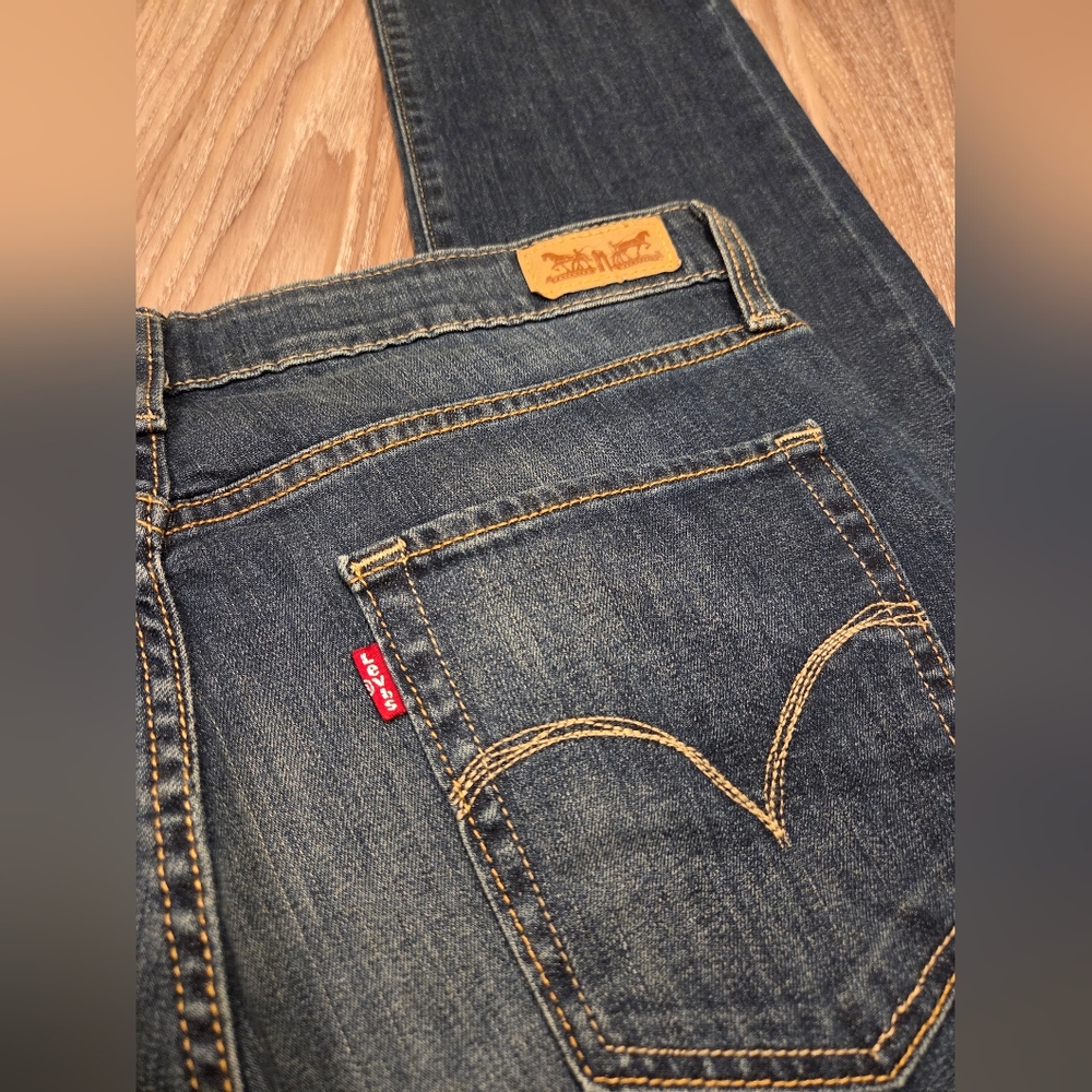 Levi's Dark Blue Mid Rise Skinny Jeans W31|L32 - Picture 2 of 8